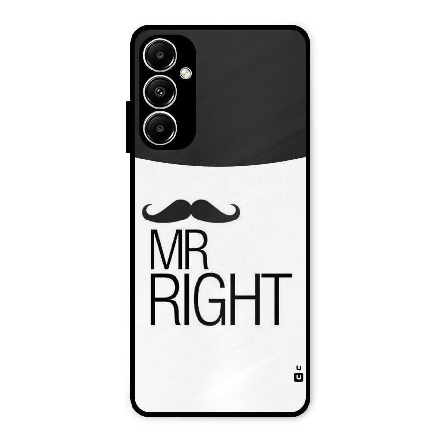 Mr. Right Moustache Metal Back Case for Galaxy A05s