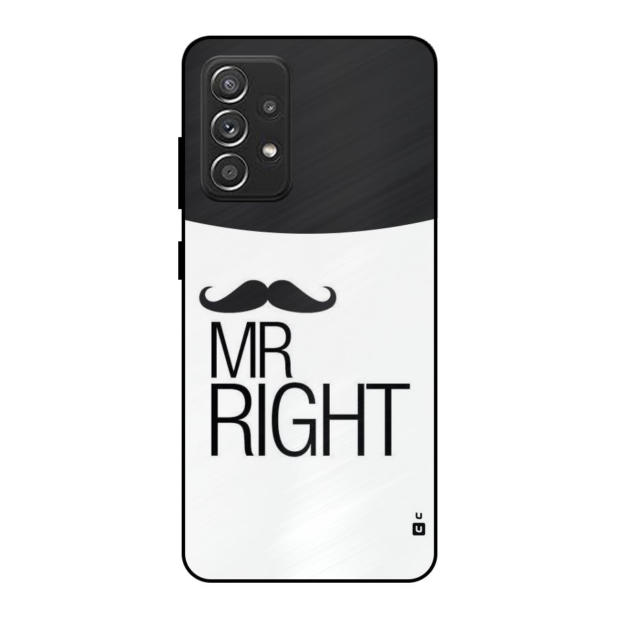 Mr. Right Moustache Metal Back Case for Galaxy A52