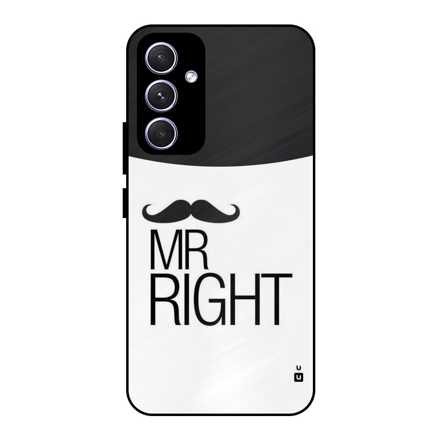 Mr. Right Moustache Metal Back Case for Galaxy A54