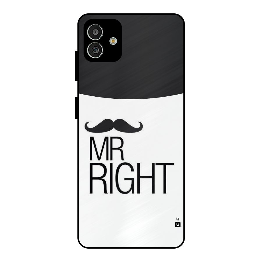 Mr. Right Moustache Metal Back Case for Galaxy M13 5G