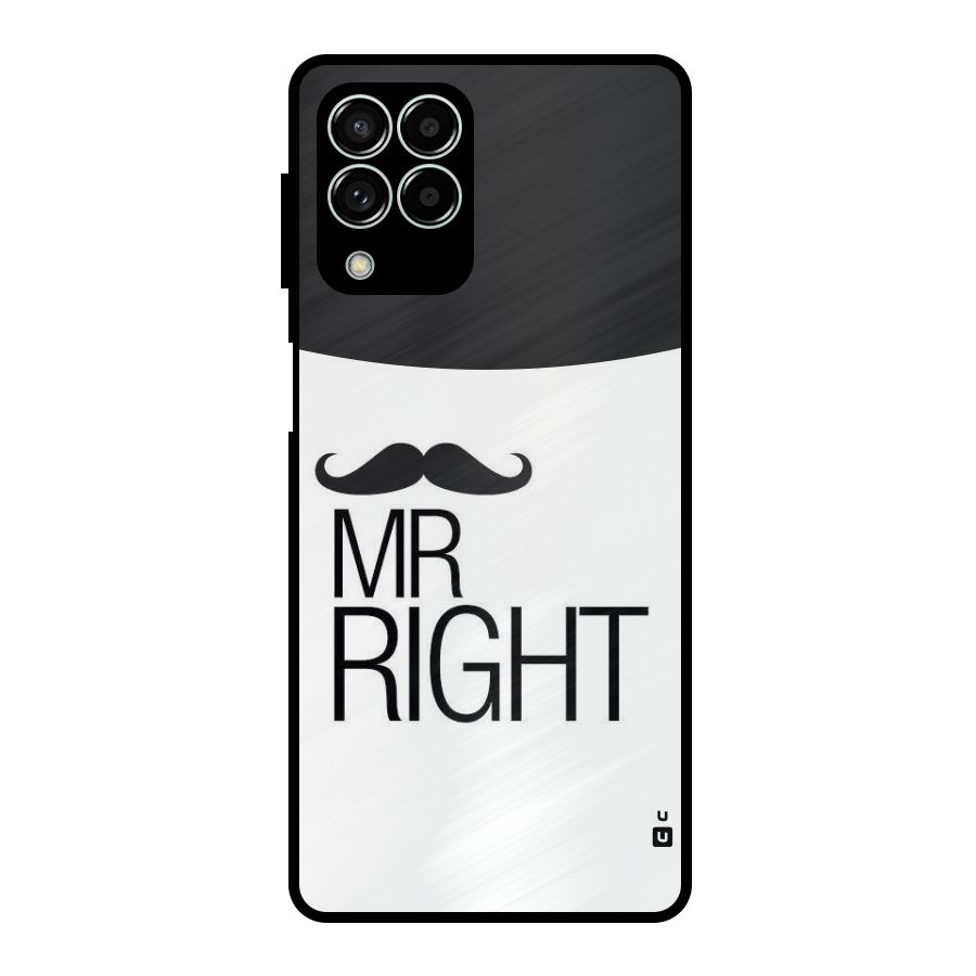 Mr. Right Moustache Metal Back Case for Galaxy M33