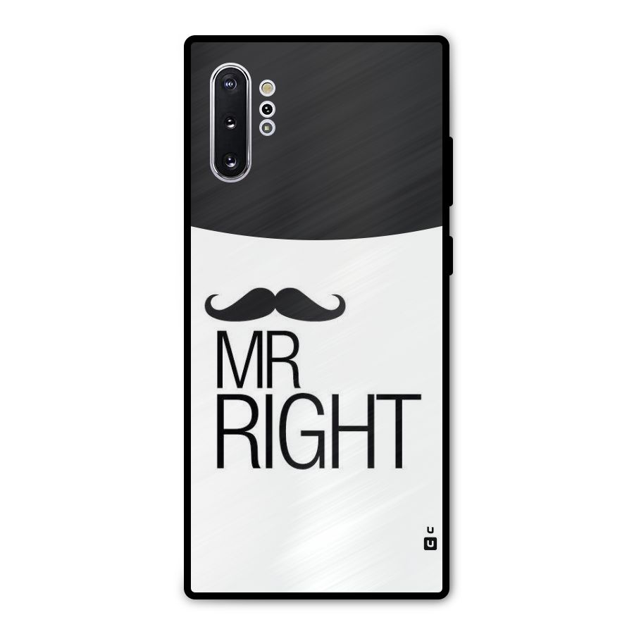 Mr. Right Moustache Metal Back Case for Galaxy Note 10 Plus