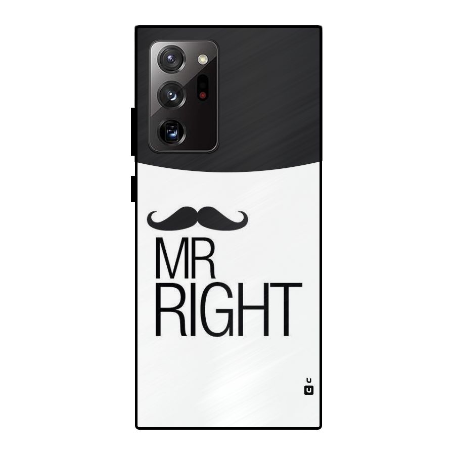 Mr. Right Moustache Metal Back Case for Galaxy Note 20 Ultra