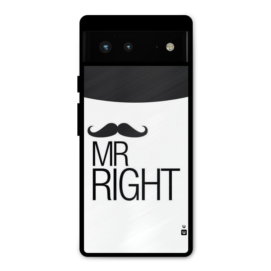 Mr. Right Moustache Metal Back Case for Google Pixel 6