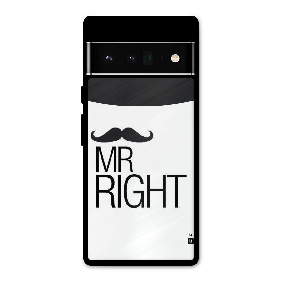 Mr. Right Moustache Metal Back Case for Google Pixel 6 Pro
