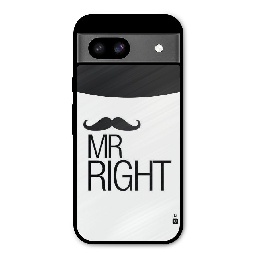Mr. Right Moustache Metal Back Case for Google Pixel 8a