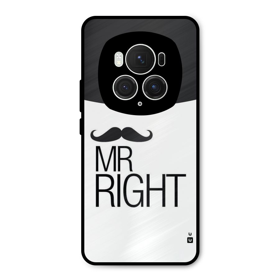 Mr. Right Moustache Metal Back Case for Honor Magic6 Pro