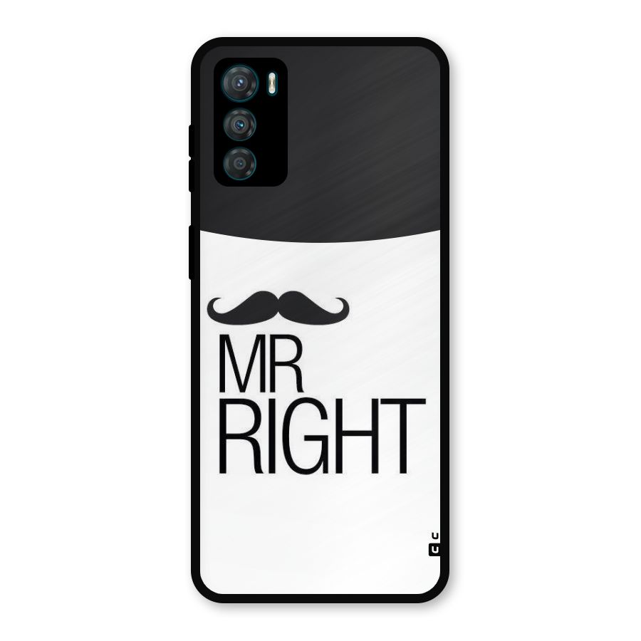 Mr. Right Moustache Metal Back Case for Moto G42