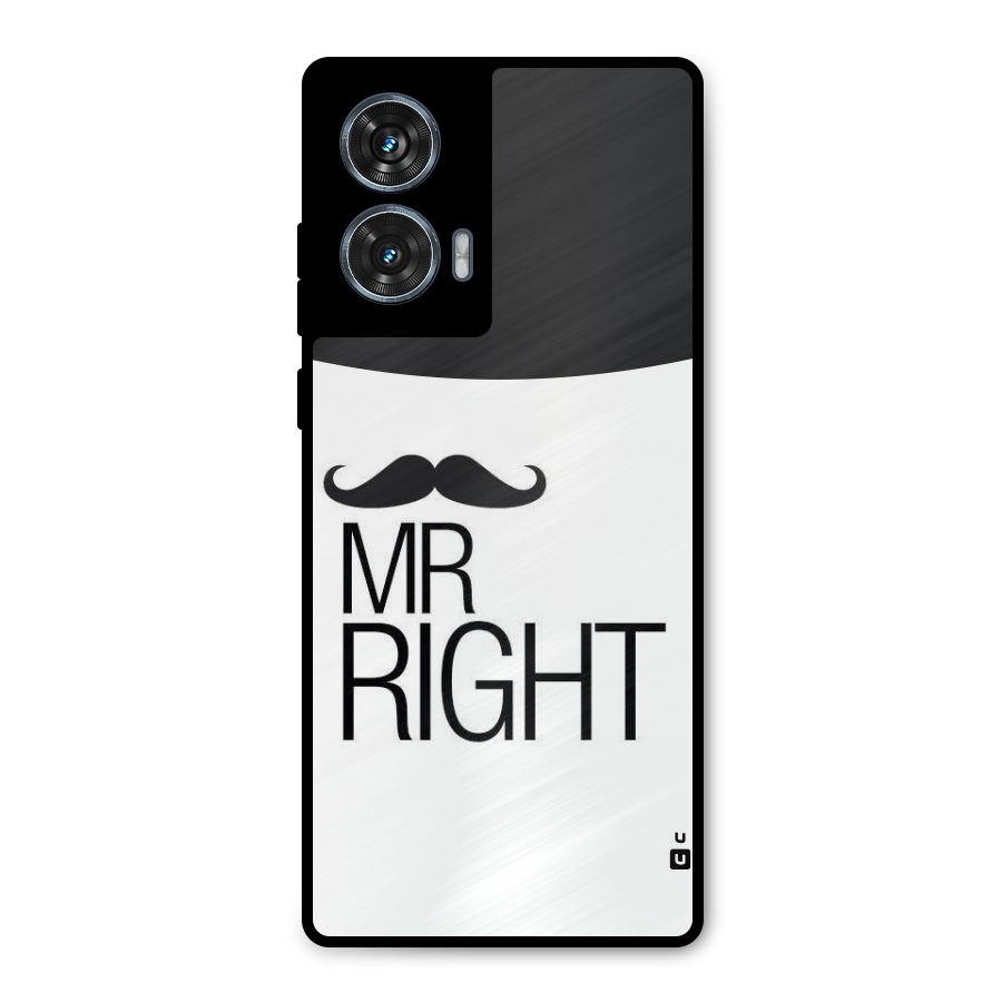 Mr. Right Moustache Metal Back Case for Motorola G96