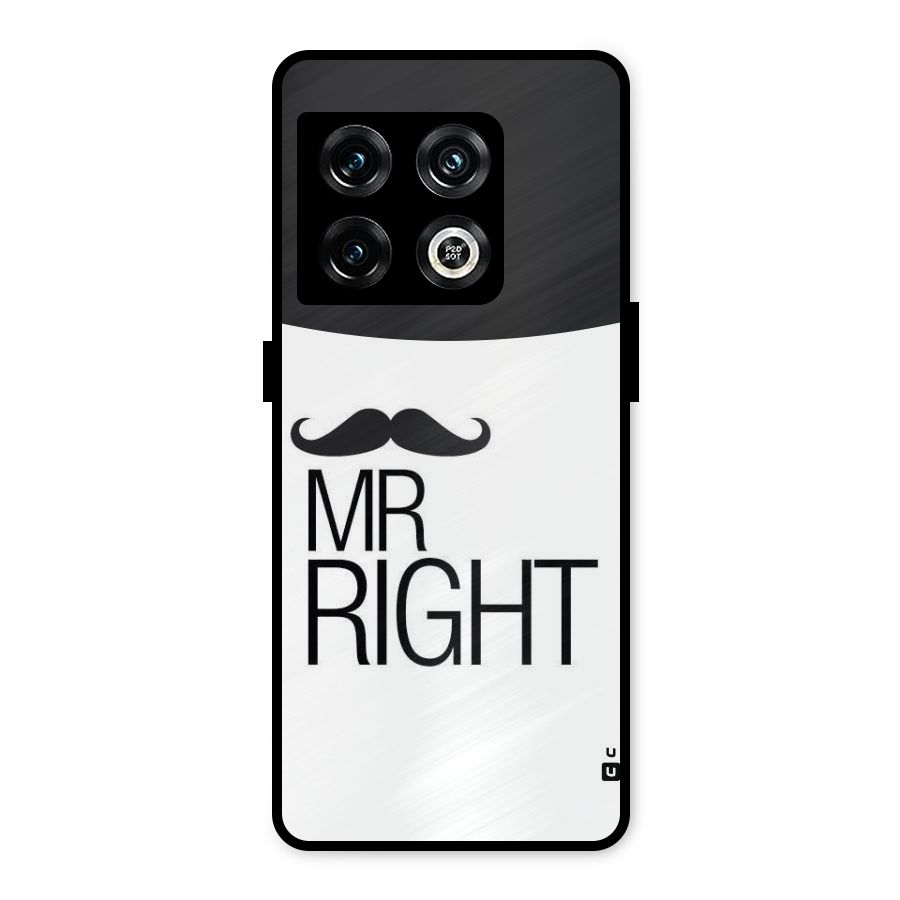 Mr. Right Moustache Metal Back Case for OnePlus 10 Pro 5G