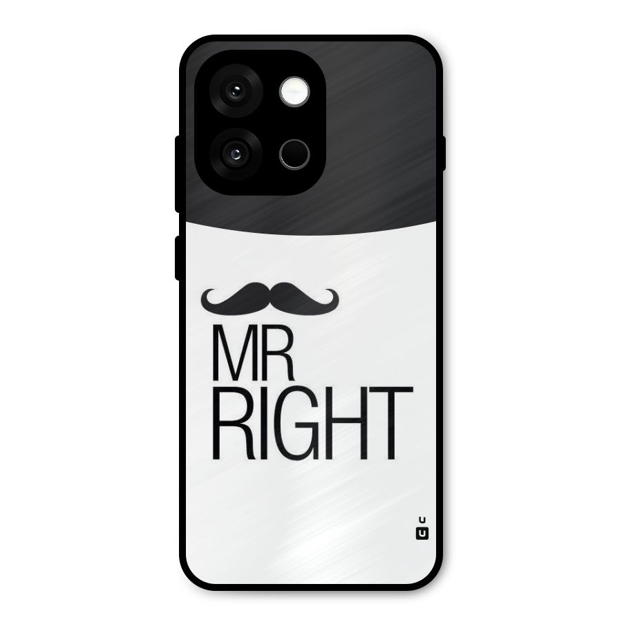 Mr. Right Moustache Metal Back Case for OnePlus 13s