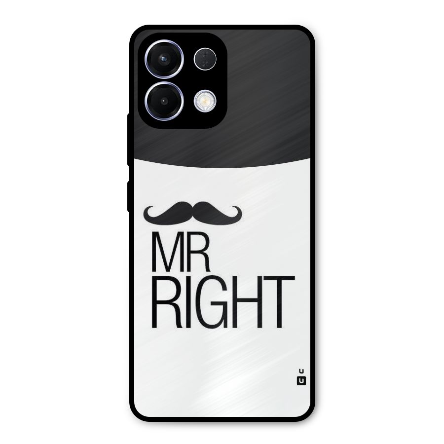 Mr. Right Moustache Metal Back Case for Oppo K13