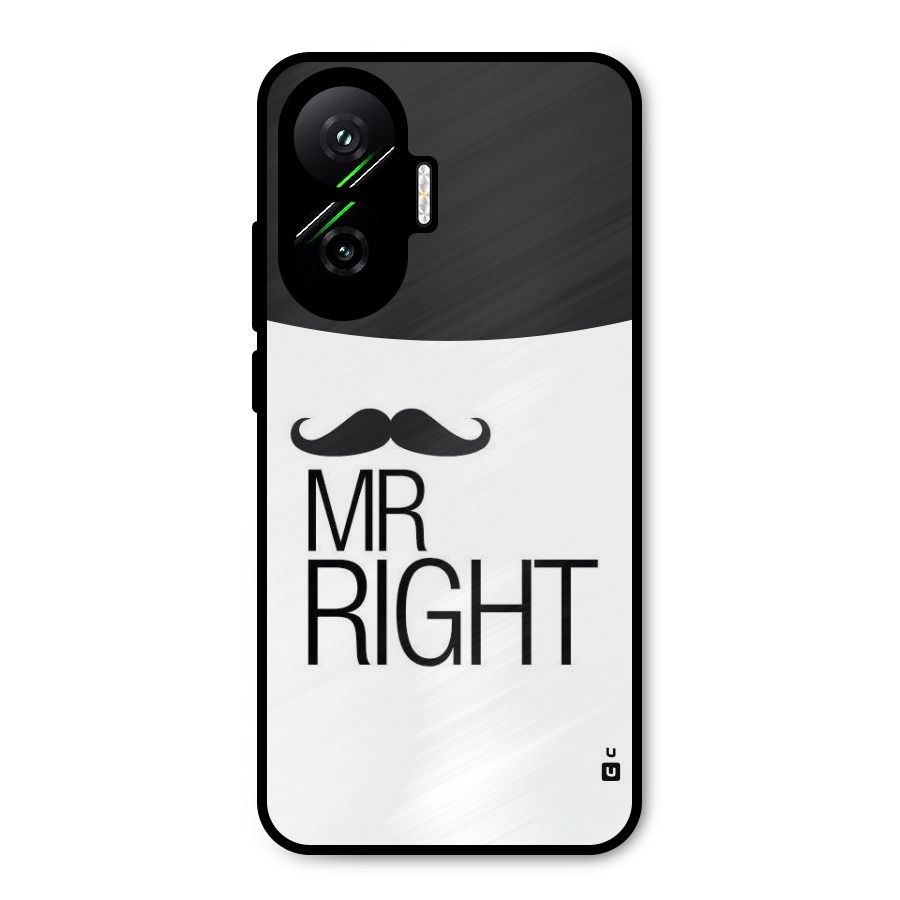 Mr. Right Moustache Metal Back Case for Poco F7