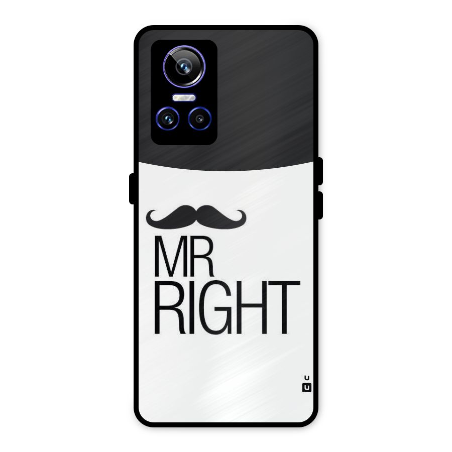Mr. Right Moustache Metal Back Case for Realme GT Neo 3