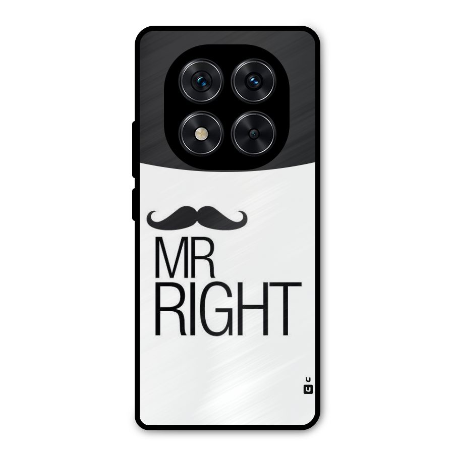 Mr. Right Moustache Metal Back Case for Redmi Note 14 Pro 5G