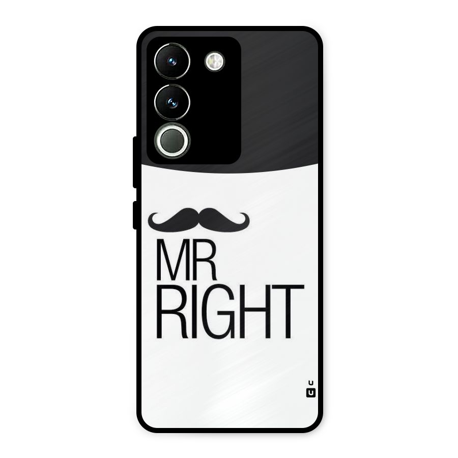 Mr. Right Moustache Metal Back Case for Vivo Y200