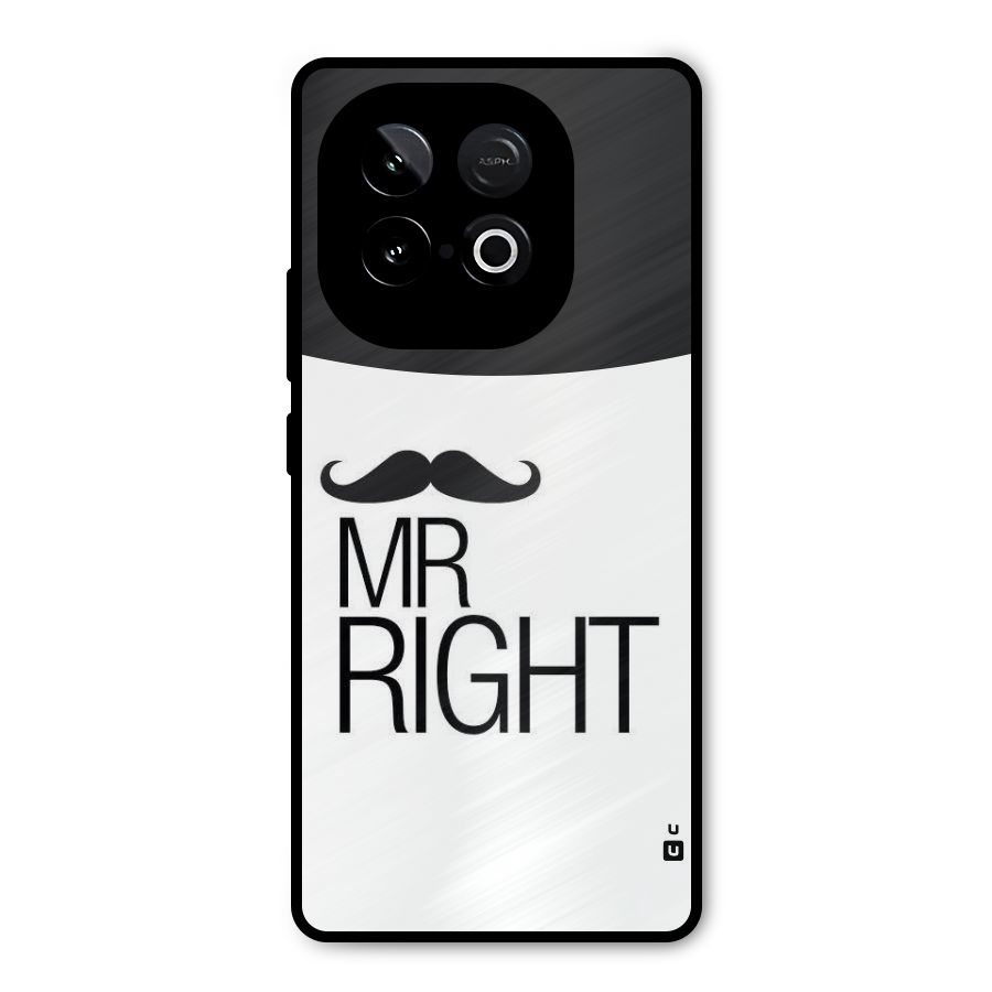 Mr. Right Moustache Metal Back Case for iQOO Neo 10