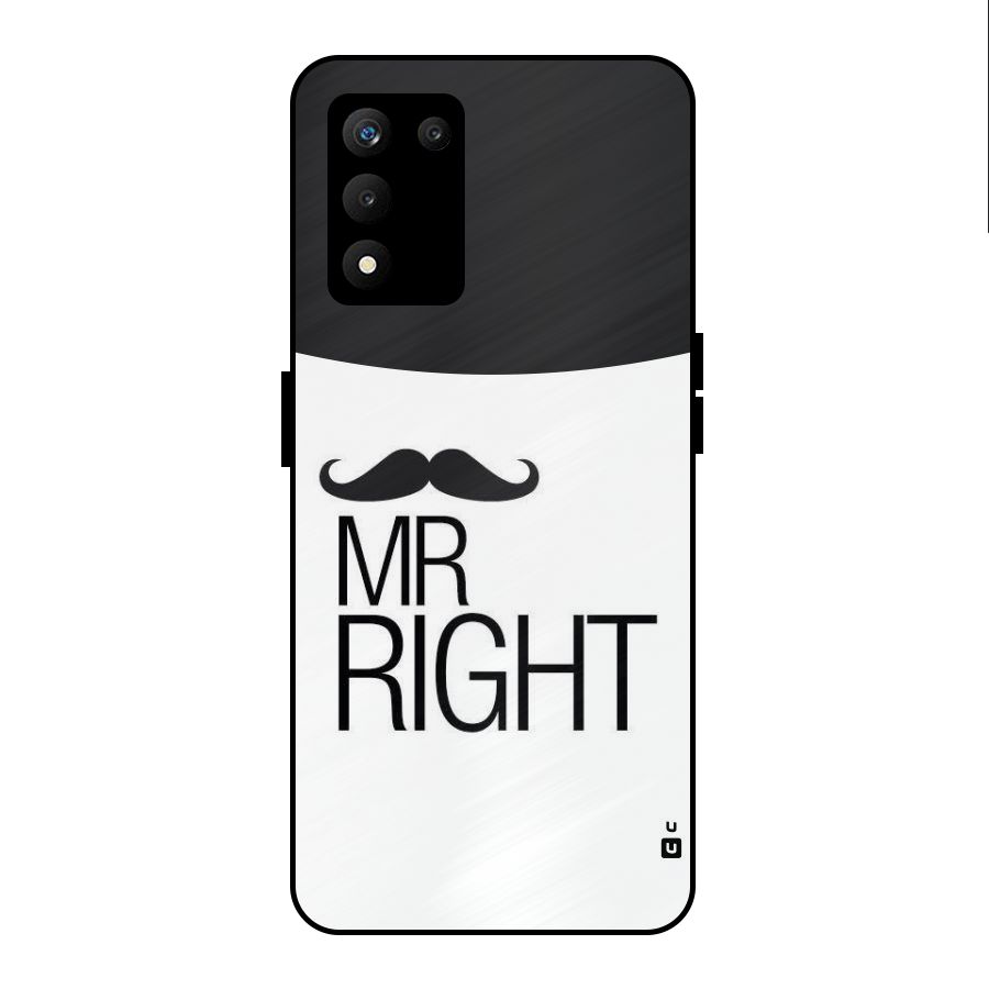 Mr. Right Moustache Metal Back Case for realme 9 5G SE