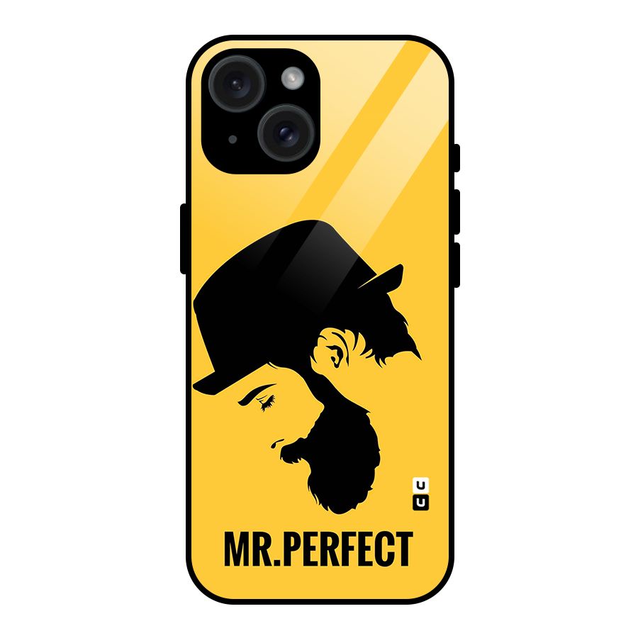 Mr Perfect Glass Back Case for iPhone 15