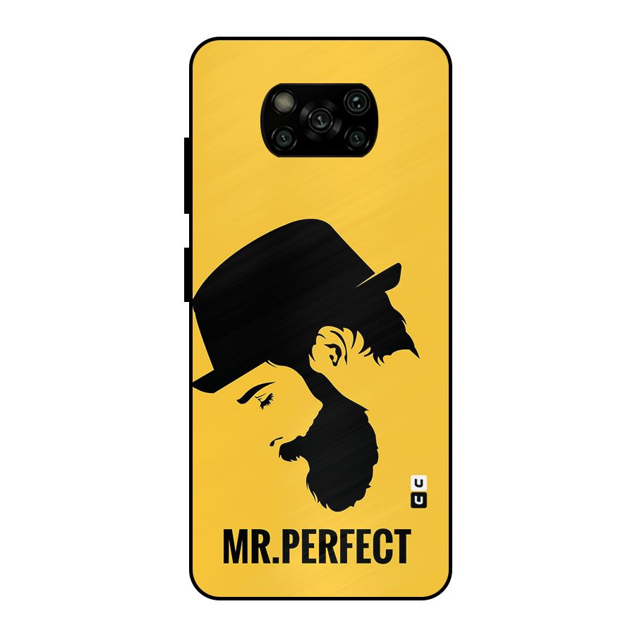 Mr Perfect Metal Back Case for Poco X3