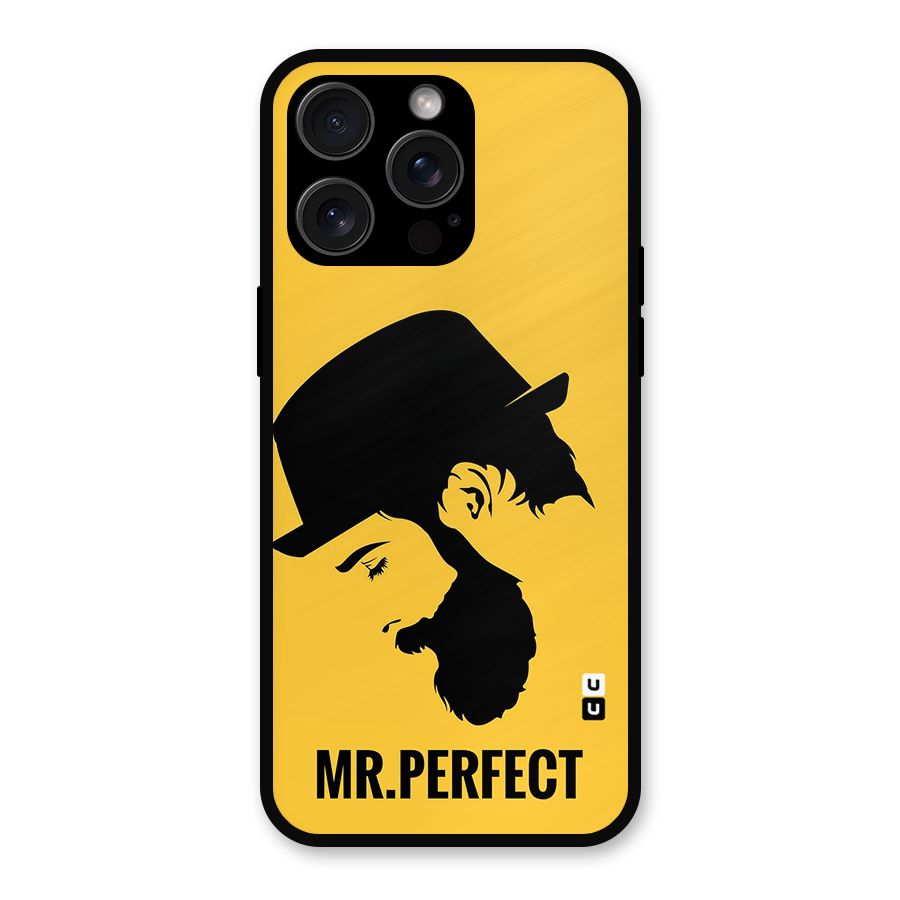 Mr Perfect Metal Back Case for iPhone 15 Pro Max