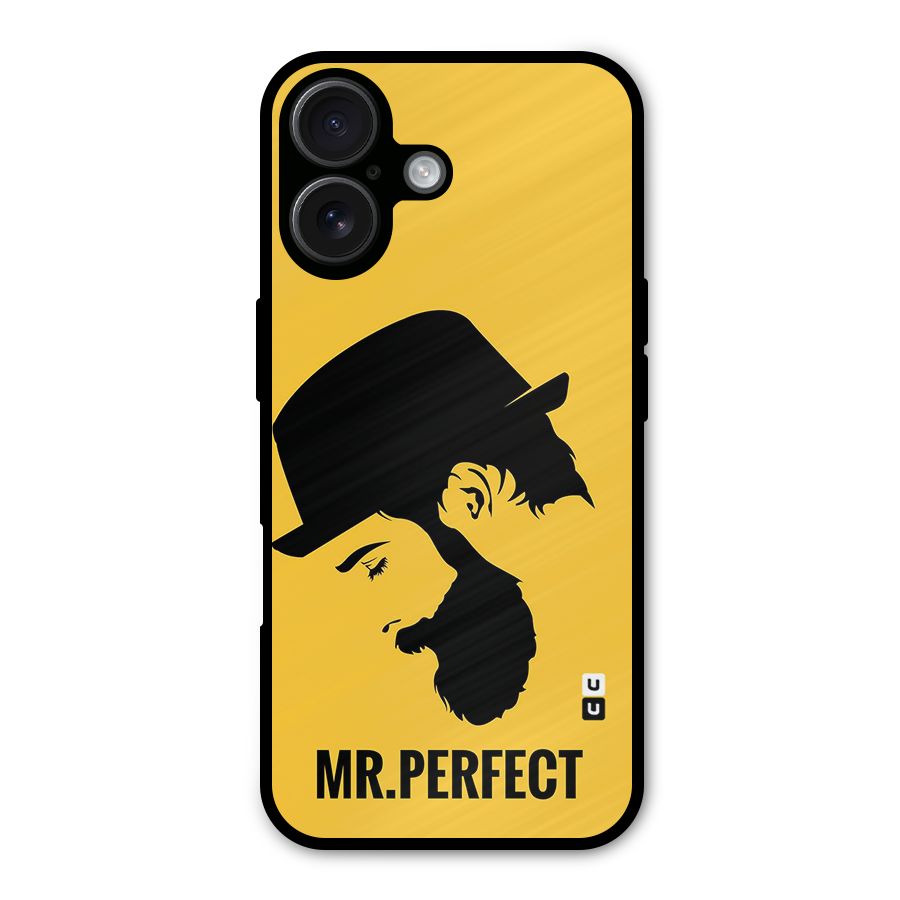 Mr Perfect Metal Back Case for iPhone 16