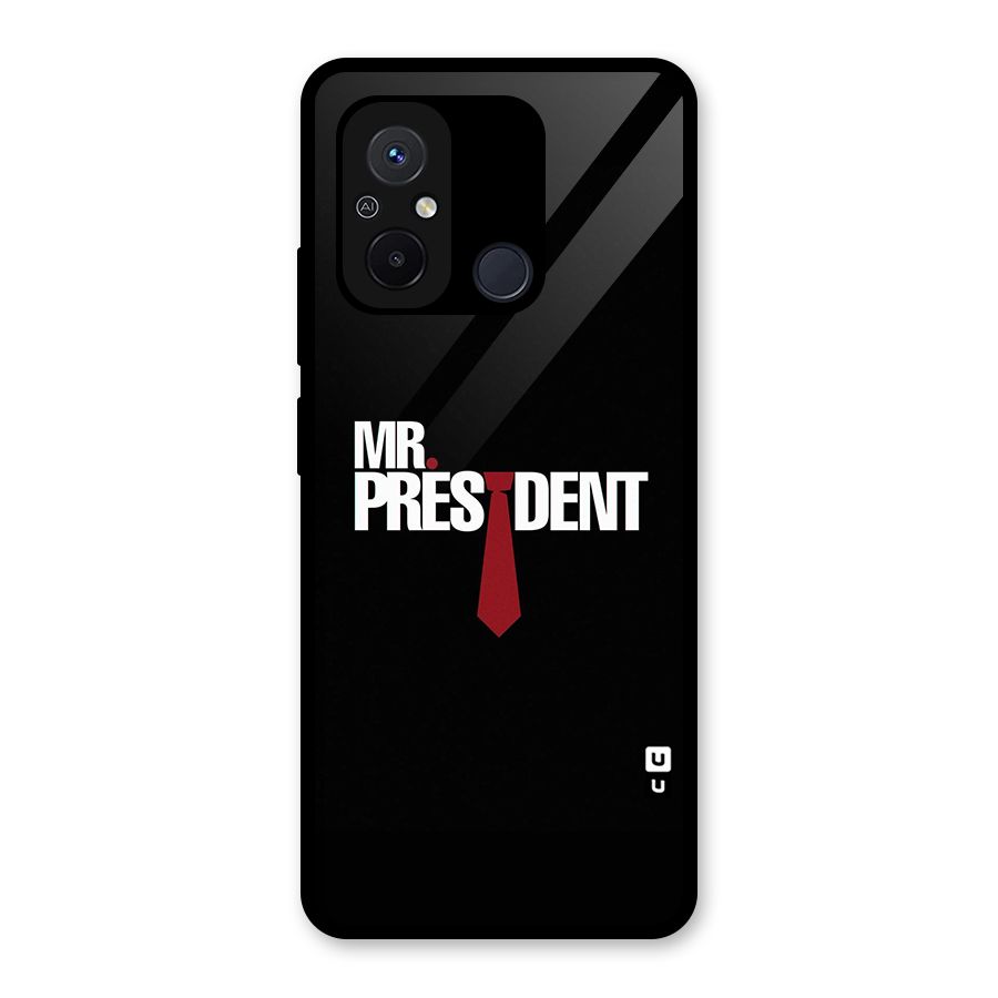 Mr President Glass Back Case for Redmi 12C