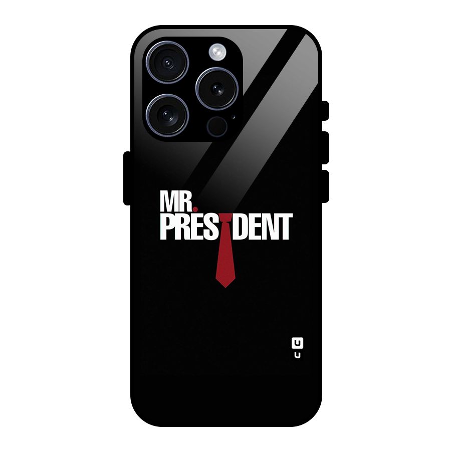 Mr President Glass Back Case for iPhone 15 Pro