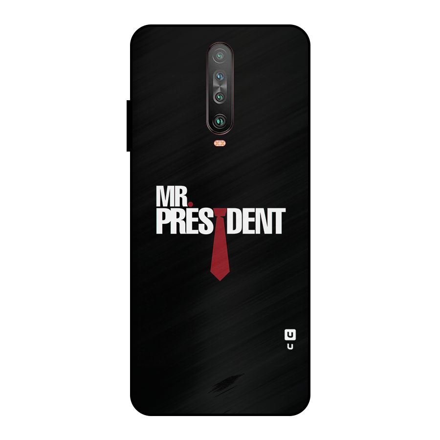 Mr President Metal Back Case for Poco X2