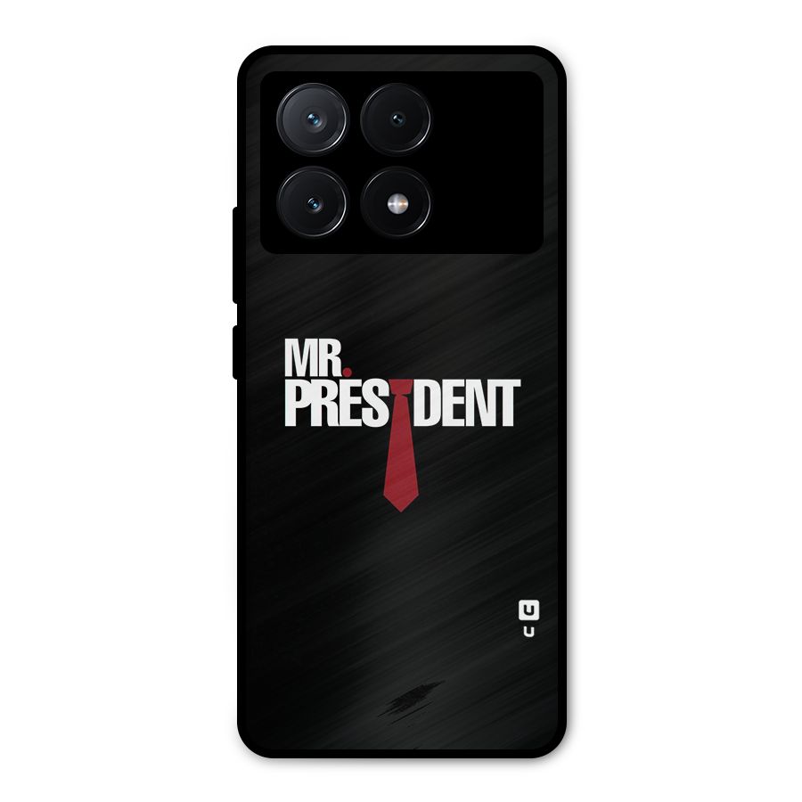 Mr President Metal Back Case for Poco X6 Pro