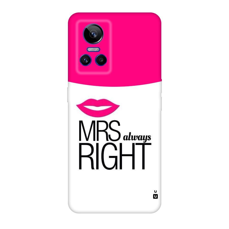 Mrs always right Original Polycarbonate Back Case for Realme GT Neo 3