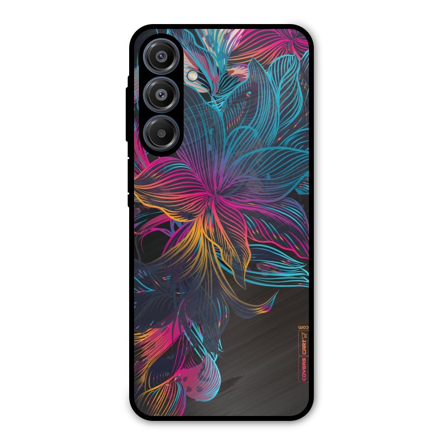 Multi-Colour Flowers Metal Back Case for Galaxy A16 5G