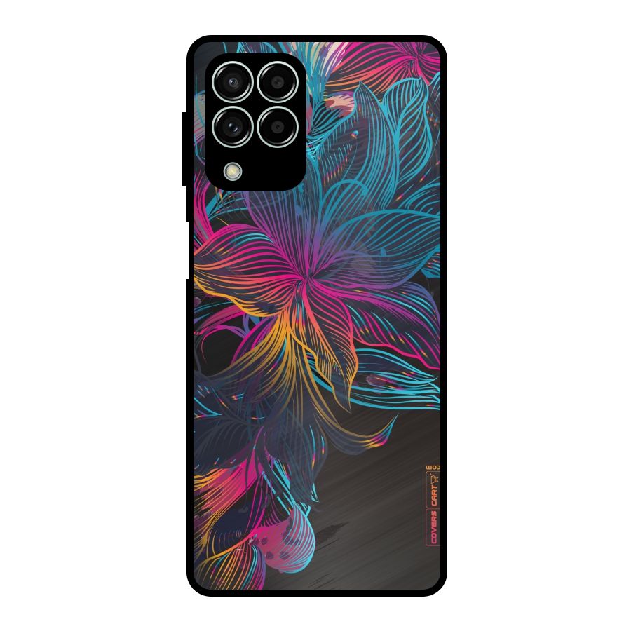 Multi-Colour Flowers Metal Back Case for Galaxy M33