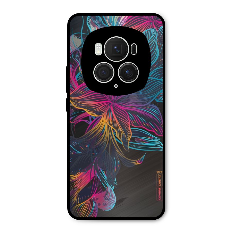 Multi-Colour Flowers Metal Back Case for Honor Magic6 Pro
