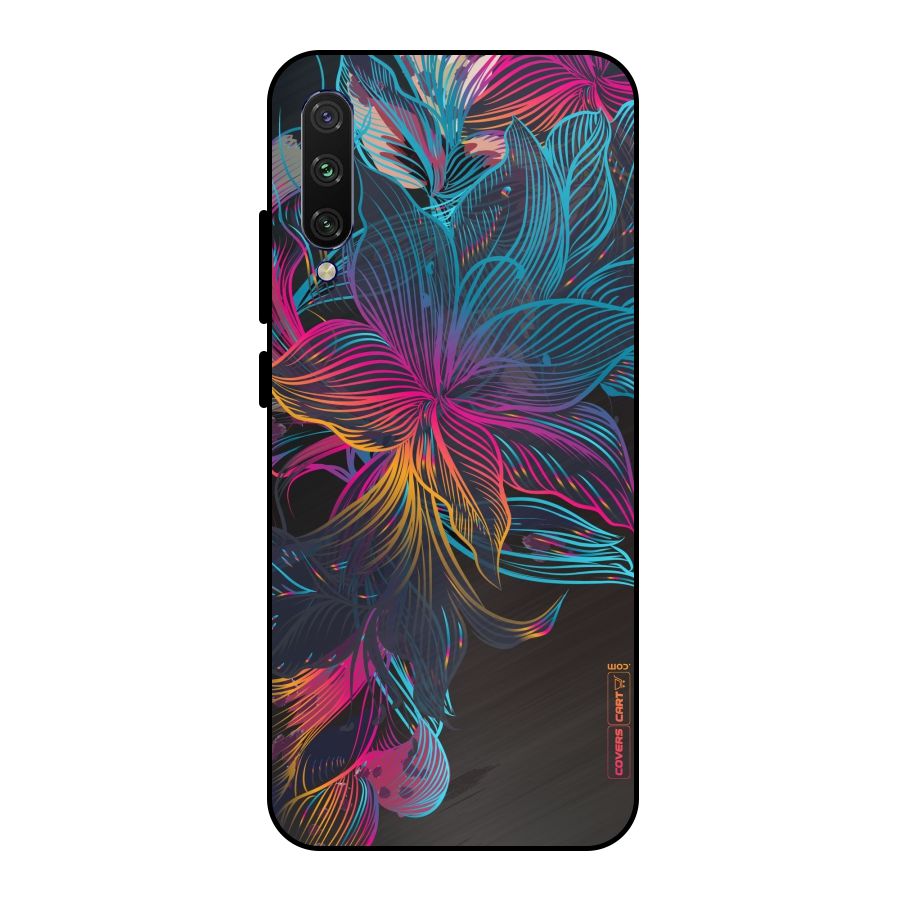 Multi-Colour Flowers Metal Back Case for Mi A3