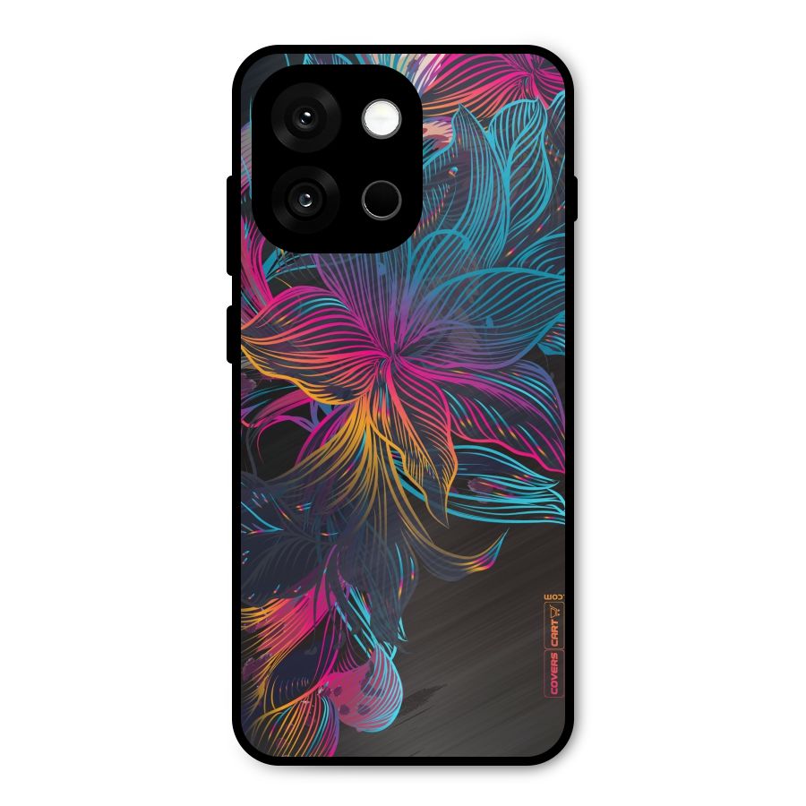 Multi-Colour Flowers Metal Back Case for OnePlus 13s