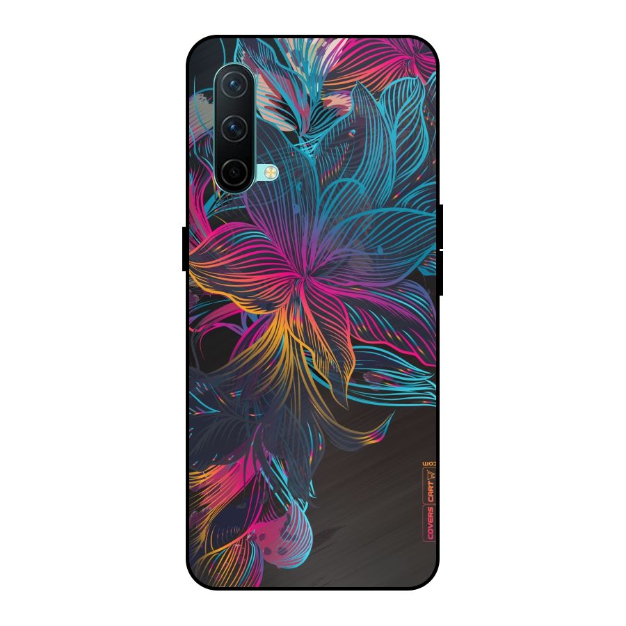 Multi-Colour Flowers Metal Back Case for OnePlus Nord CE 5G