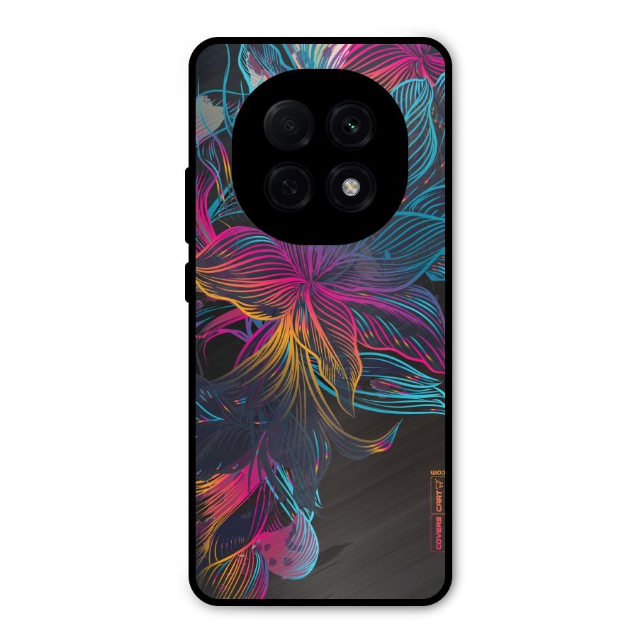 Multi-Colour Flowers Metal Back Case for Oppo F29 Pro