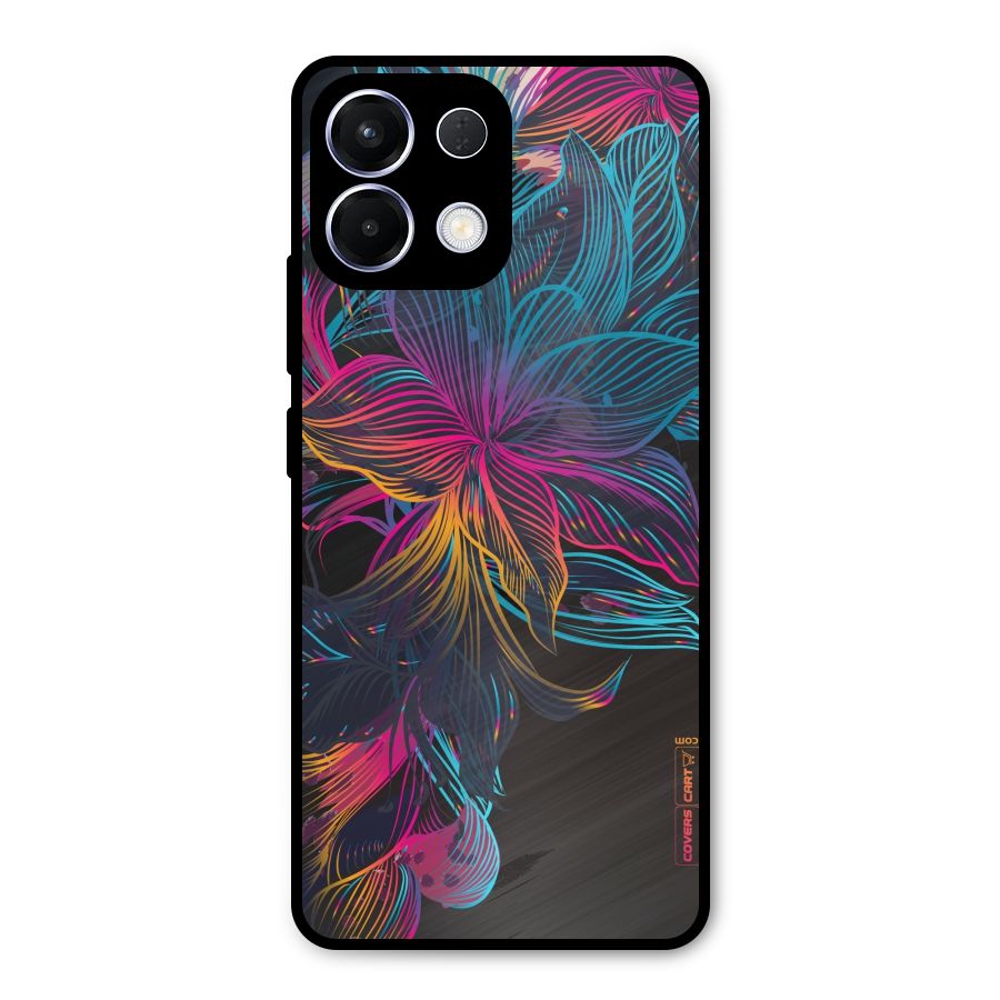 Multi-Colour Flowers Metal Back Case for Oppo K13