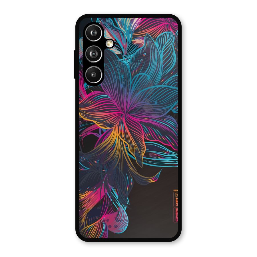 Multi-Colour Flowers Metal Back Case for Samsung Galaxy M54