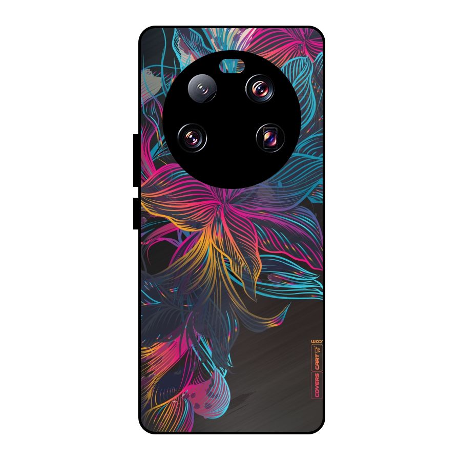 Multi-Colour Flowers Metal Back Case for Xiaomi 13 Ultra