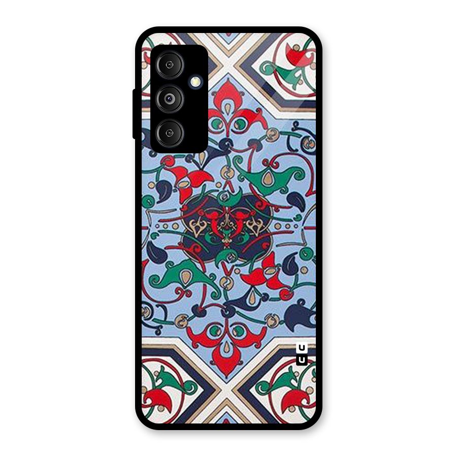 Multi Block Pattern Glass Back Case for Galaxy M14 5G
