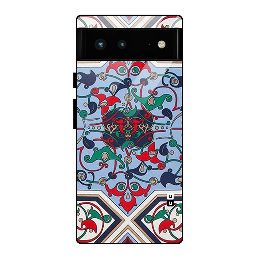 Multi Block Pattern Glass Back Case for Google Pixel 6