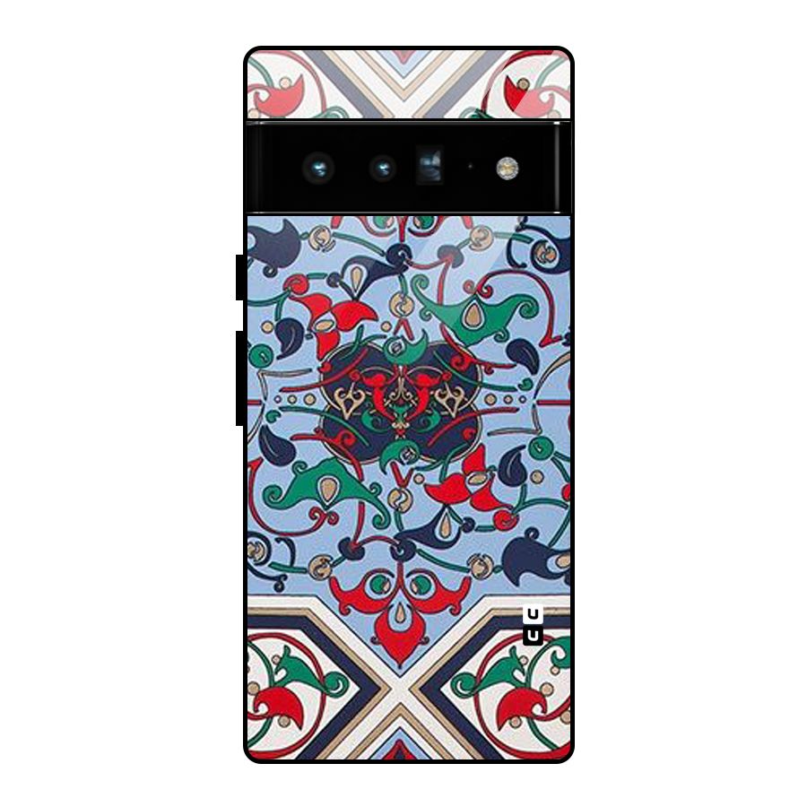 Multi Block Pattern Glass Back Case for Google Pixel 6 Pro