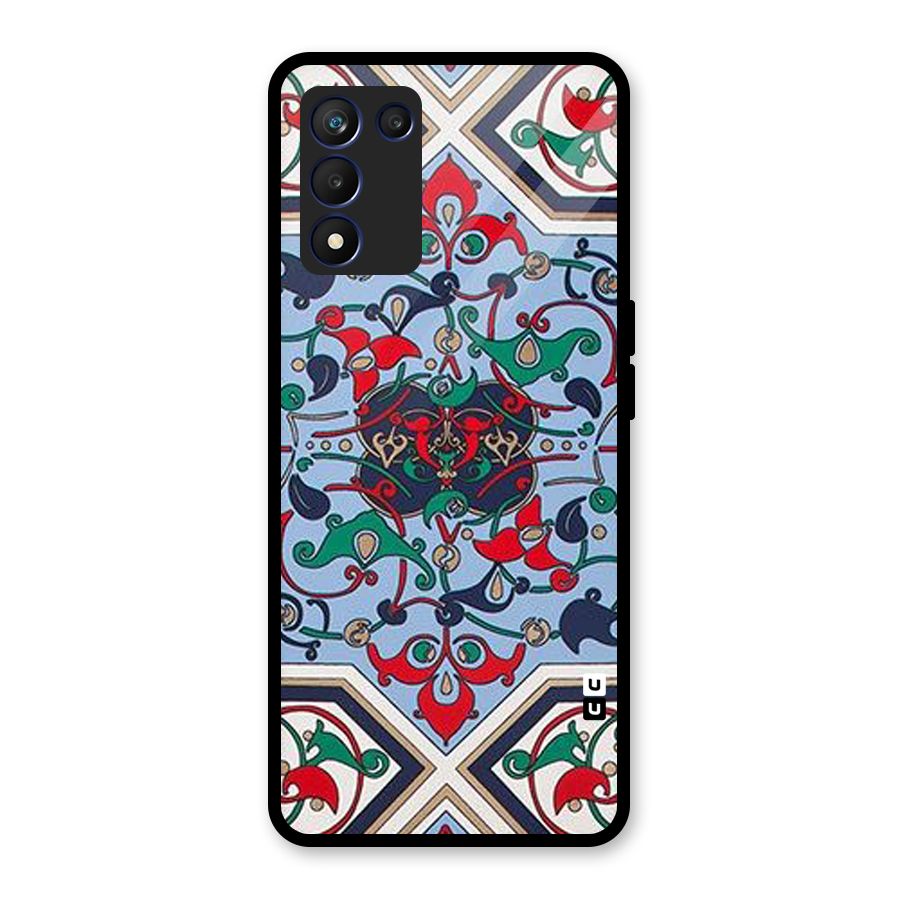 Multi Block Pattern Glass Back Case for Realme 9 5G Speed