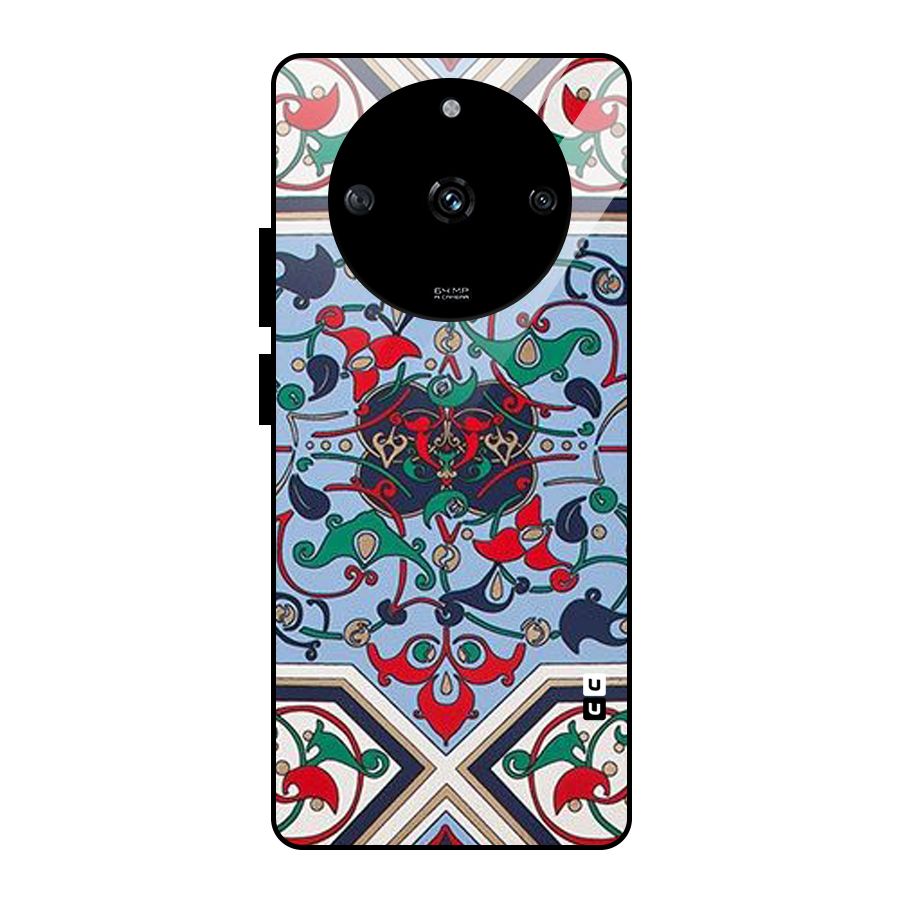 Multi Block Pattern Glass Back Case for Realme Narzo 60 5G