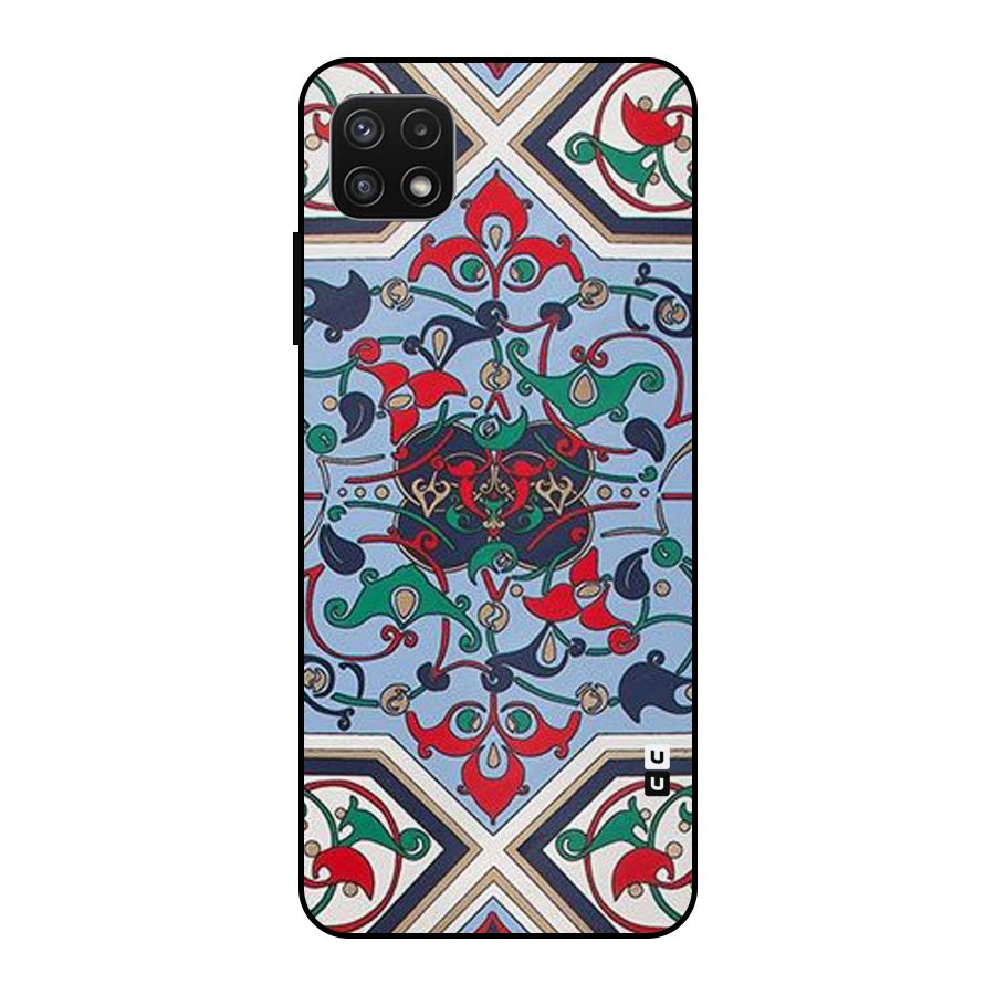 Multi Block Pattern Metal Back Case for Galaxy A22 5G