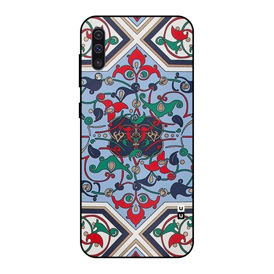 Multi Block Pattern Metal Back Case for Galaxy A30s