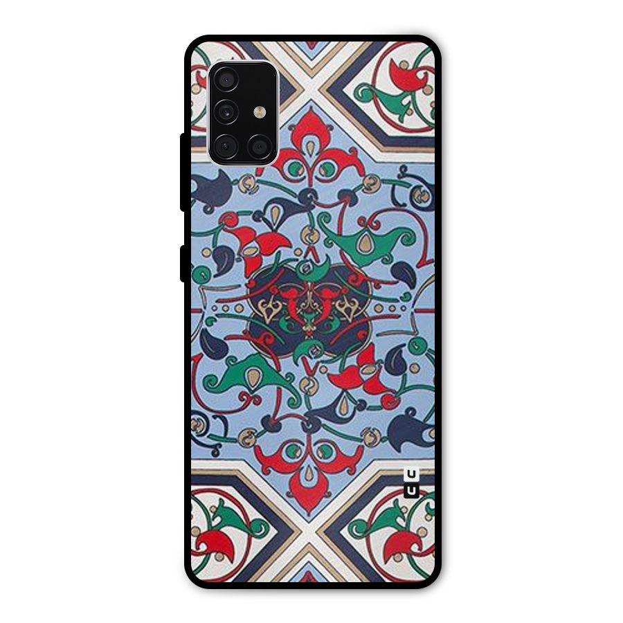 Multi Block Pattern Metal Back Case for Galaxy A51