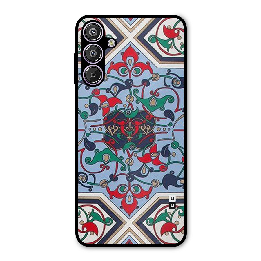 Multi Block Pattern Metal Back Case for Galaxy M15